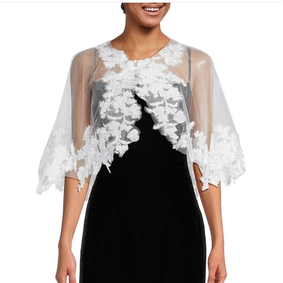 NWT Borrowed & Blue by Southern Living wedding cape/ shawl. Lace detail gorgeous - Picture 9 of 9